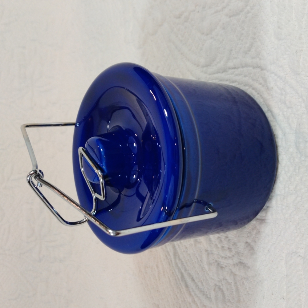 Calbolt Blue Ceramic Crock Pot - Picture 2 of 11